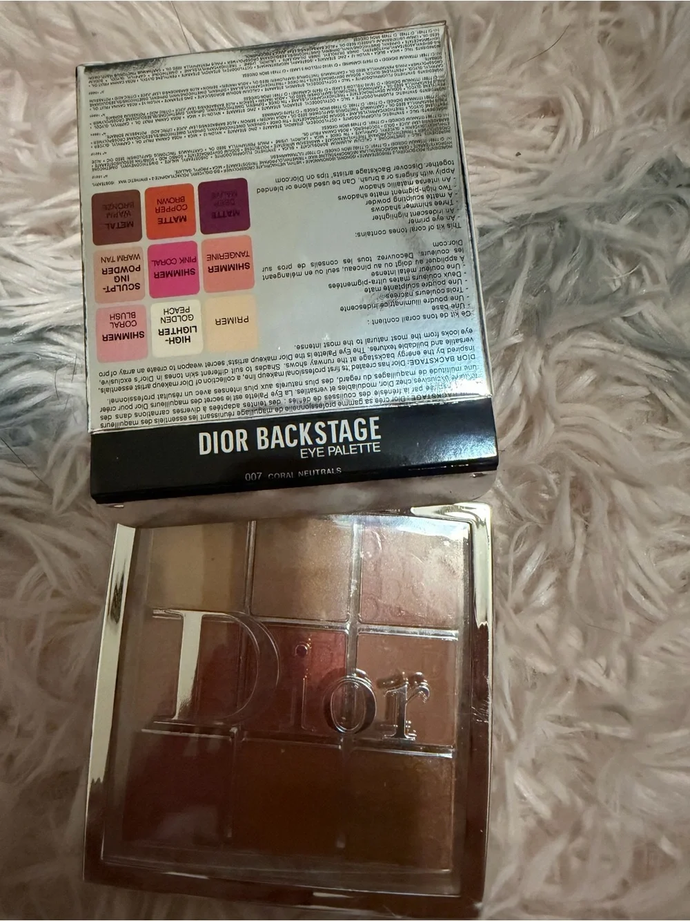 Dior Backstage Eye Palette — coral Warm Neutrals with Gold & Brown